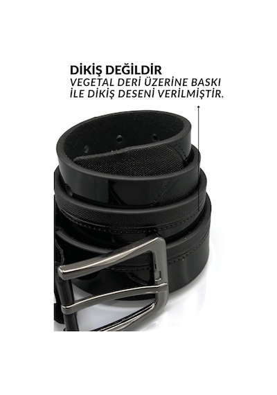 Sermoda 33 Mm Baskılı Desenli Vegetal Deri Erkek Kumaş Pantolon Kemeri 2