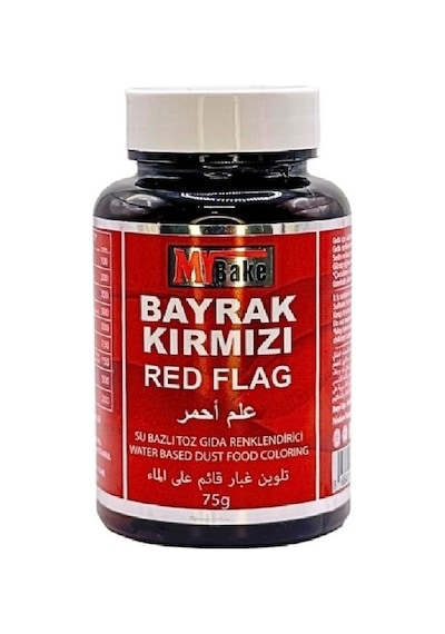 Su Bazlı Toz Gıda Boyası My Bake 75 Gr Bayrak Kırmızı