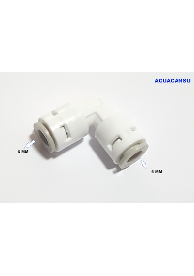 Quick-Dirsek T 6mm Giriş/Çıkış