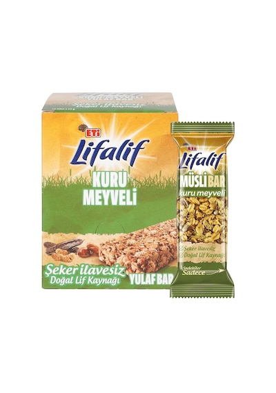 Eti Lifalif Kuru Meyveli Müsli Bar 16 x 35 G