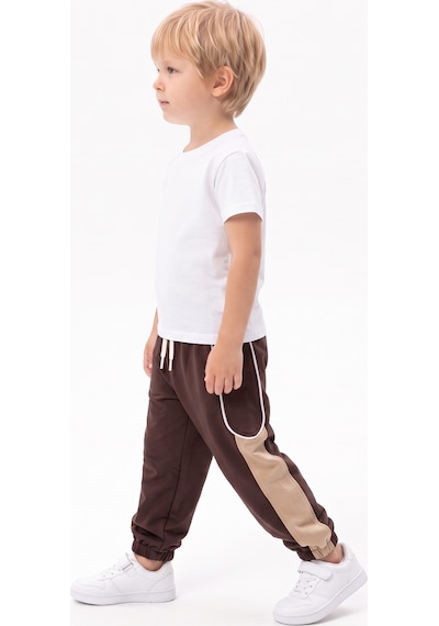 Toontoy Kids Toontoy Erkek Çocuk Garni Detaylı Eşofman Alt Kahve