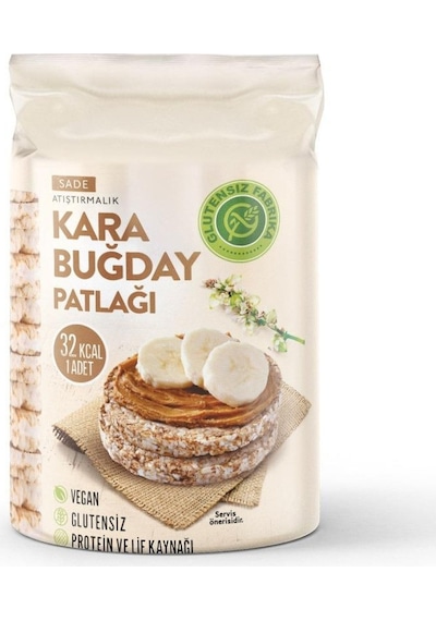 Glutensiz Fabrika Karabuğday Patlağı Sade 12 x 100 G