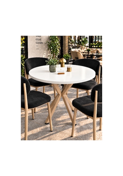 Kalınlaştırmalı Mutfak Cafe Balkon Bahçe Restoran Yemek Masası 70x70 Cappuccino Beyaz Yuvarlak Beyaz - Cappuccino Beyaz - Cappuccino Kalınlaştırmalı Mutfak Cafe Balkon Bahçe Restoran Yemek Masası 70x70 Cappuccino Beyaz Yuvarlak Beyaz - Cappuccino Beyaz - Cappuccino