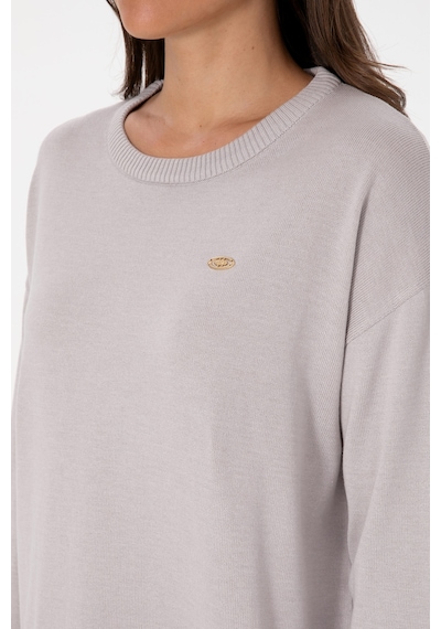U.S. Polo Assn. Kadın Taş Bisiklet Yaka Kazak 50314598-VR049