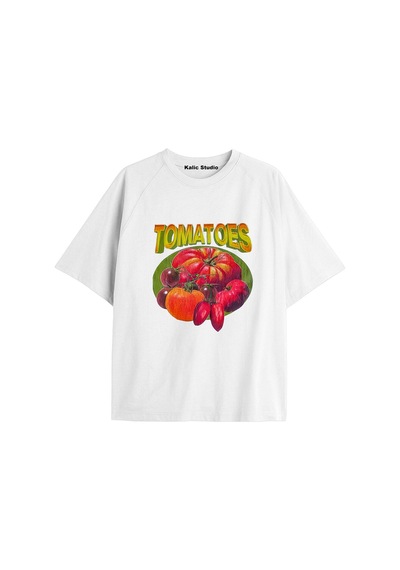 Kalic Studio Y2k Vintage Pickles Baskılı Beyaz T-shirt Kod 196 Beyaz-196