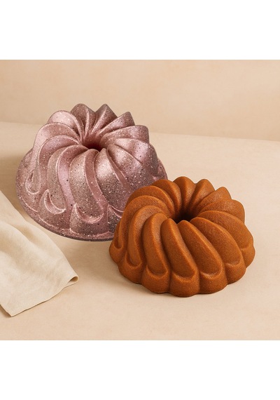 Kitchen Nirvana Girdap Kek Kalıbı - Pembe - 24 Cm Çok Renkli