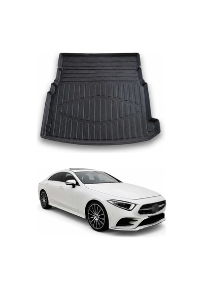 Mercedes Cls Sedan C257 2018+ Uyumlu Araca Özel Kauçuk Tpe Bagaj Havuzu Siyah