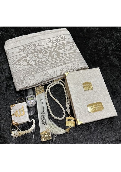 Hac-ümre Hediyelik Set Sandıklı Kabe Model Beyaz Set