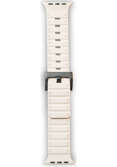 Apple Watch 42mm Magnus Mıknatıslı Silikon Kordon Saat Değildir - Yıldız Işığı
