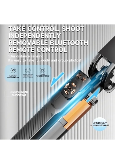 Ayrex Coverzone 3 Eksen Anti Shake Stabilizasyonlu Selfie Çubuğu Tripod 170 Cm Uzatılabilir Alüminyum Gövde 10 M Bl Diğer