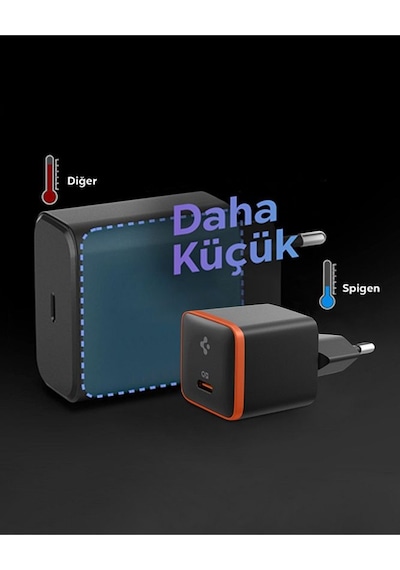 30w Usb-c Mini Hızlı Şarj Aleti Samsung Uyumlu Pps Gan Destekli Akım Korumalı Güç Adaptörü Type-c Black
