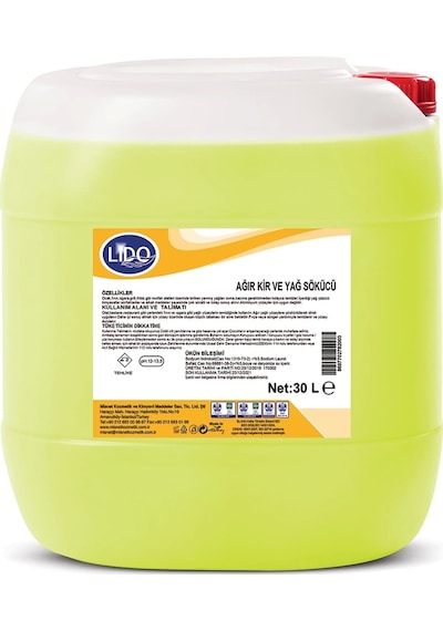 Lido Ağır Kir Ve Yağ Sökücü 30 Kg Tekli