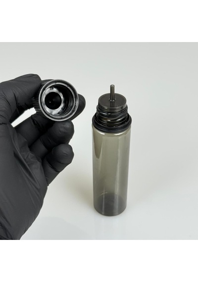 60 Ml Plastik Siyah Likit Şişesi , 60 Cc İğne Uçlu Damlalıklı Şişe X 3 Adet