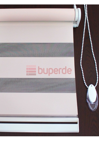 Buperde Pudra Pembe Eko Zebra Stor Perde