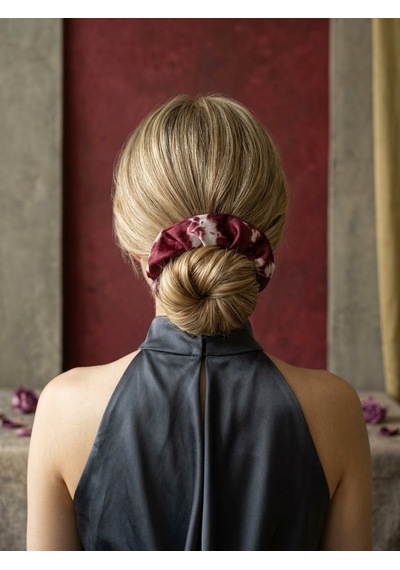 10'lu Kına Hatırası Hediyeliği İpek Saten Scrunchie Saç Tokası Seti
