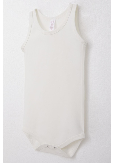 Breeze Kız Bebek Çıtçıtlı Atlet Zıbın Body 9 Ay-3 Yaş, Ekru Ekru