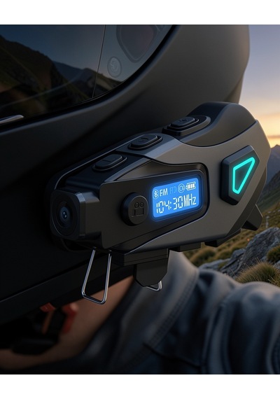Kask İçi Bluetooth Kulaklık Kamera Ve Fenerli Su Geçirmez Model
