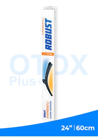 60 Cm 24 600mm Universal Oto Sileceği 9 Aparatlı Sessiz Çalışma İz Bırakmaz Premium Kalite