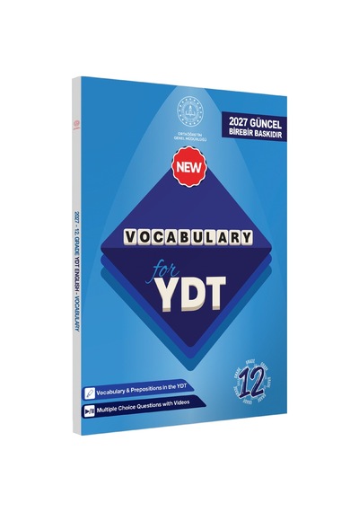 2027 YDT MEBİ İngilizce 12.Sınıf Vocabulary Kelime Bilgisi Soru Bankası Kitabı Çözümlü BASKI ÜCRETİ