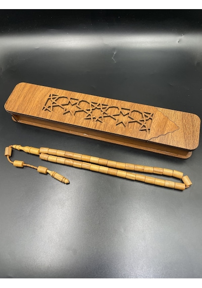 El Yapımı Şimşir Tespih 11x7 Mm No:3