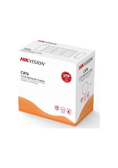 Hikvision Ds-1ln6uu-cca Cat6 U-utp 24 Awg 305 Metre Ağ Kablosu, Cca, 0,57 Mm