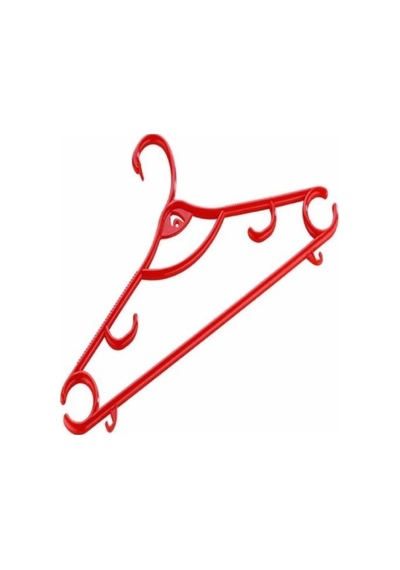 Kuğu Elbise Askısı 6'lı Royaleks-asd075 Kırmızı