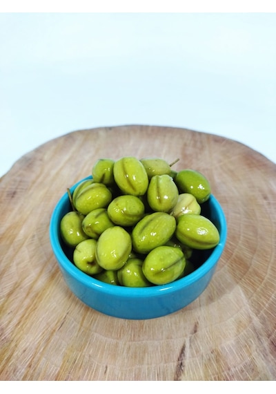 Etik Yerli Ürünler Mudanya Cinsi Yeşil Dilme Tatlanmış Zeytin 5 KG