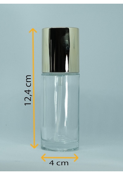 Krem Ve Losyon Şişesi 50 Ml 2 Adet Boş Şeffaf Gri Kapaklı