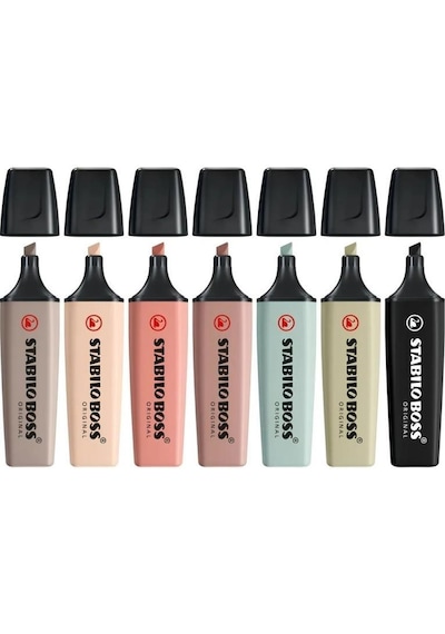 Stabilo Boss Orıgınal Naturecolors Fosforlu Kalem 7 Renk 2024 Çok Renkli