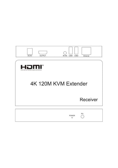 120Metre 4K Hdmi Usb Ir Extender Görüntü Aktarıcı Kcm Extender