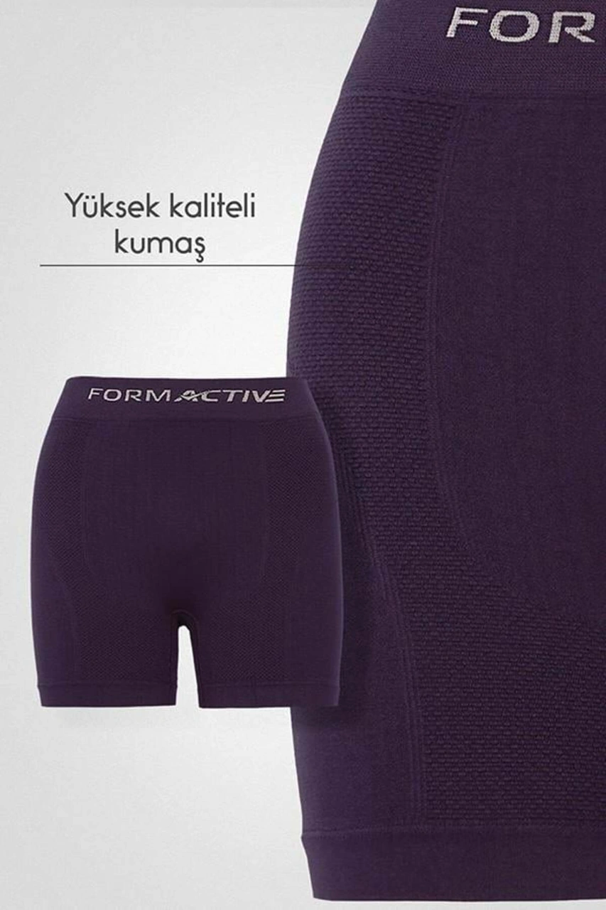 Tezzgelsin Erkek Dikişsiz/seamless Nefes Alabilen Boxer Mor