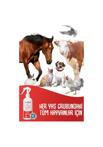Veturel Kedi Köpek Yara Deri Bakım Spreyi 2 x 300 ML