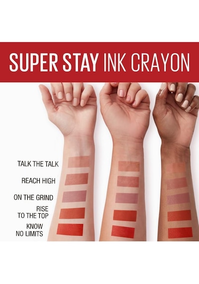 Maybelline New York Super Stay Ink Crayon Kalem Mat Ruj- Spiced Up - 105 On The Grind