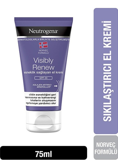 4 Adet Neutrogena El Kremi Visibly Renew Spf20 75 Ml