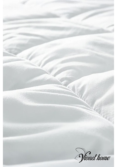 Ecotermo Tek Kişilik Microfiber Antialerjik Silikon Yorgan Çeyizlik Otel Yorganı 155x215 Cm Beyaz