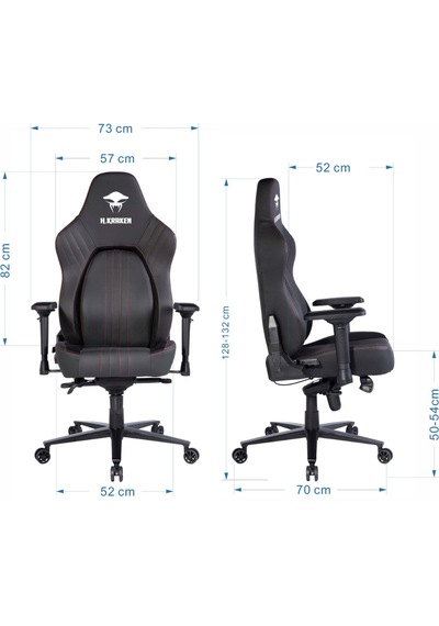 Havit Kraken Meteor-1 Profesyonel Oyuncu Koltuğu - 4d Kolçak, Demir İskelet, Ayarlanabilir Gaming Koltuk Siyah