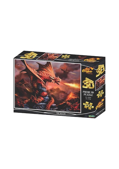 Prime 3d - Fire Dragon 500 Parça Yetişkin Puzzle 10090