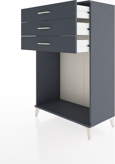Hyperion Dolap 3 Çekmeceli 88x44x134 Antrasit-antrasit Antrasit