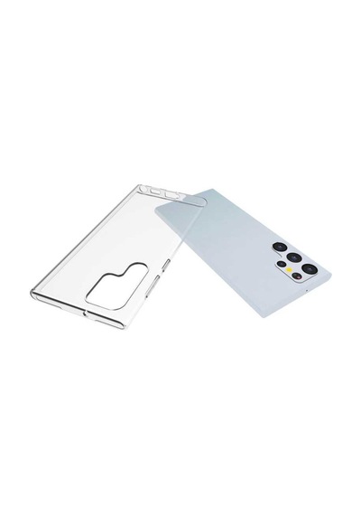 Samsung Uyumlu Galaxy S22 Ultra Kılıf Şeffaf Silikon Hibrit Case Kapak Renksiz