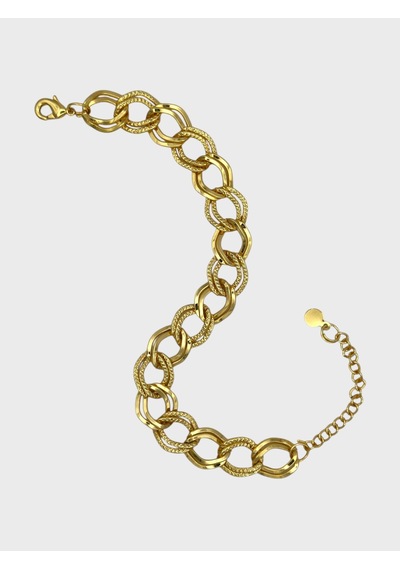 Arnes Jewelry Çelik 22 Ayar Altın Kaplama Samanyolu Bileklik Ar431nes Gold