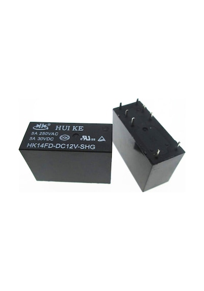 12 Volt Röle Çift Kontak