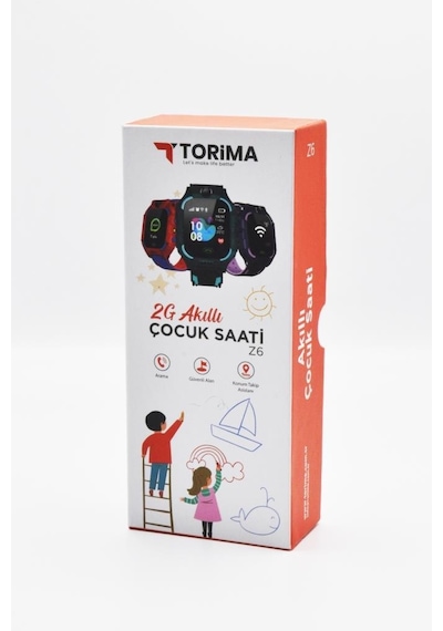 Torima Z6 Konum Takipli Sim Kart Destekli GPS Özellikli Akıllı Çocuk Saati (İthalatçı Garantili)
