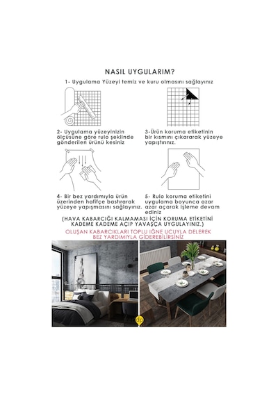 Trendpoint Kendinden Yapışkanlı 60 300cm Antra Çimento Desen Mutfak Dolap Masa Kaplama Duvar Kağıdı