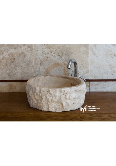 Eskitme Traverten Dışı Patlatma Lavabo