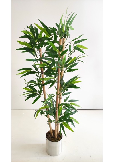 Rüzgar Yapay Çiçekçilik 100 Cm 3 Lü Bambu Yeşil