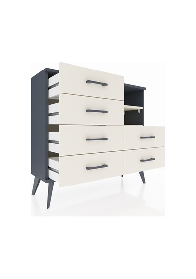 Arges Şifonyer 2 Raflı 6 Çekmeceli 88x30x80 Antrasit-aytaşı Aytaşı Arges Şifonyer 2 Raflı 6 Çekmeceli 88x30x80 Antrasit-aytaşı Aytaşı