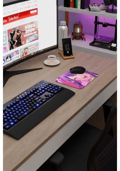Oshi No Ko Anime V3 - 22x18 Gaming Kauçuk Kaymaz Taban Mouse Pad Fare Altlığı