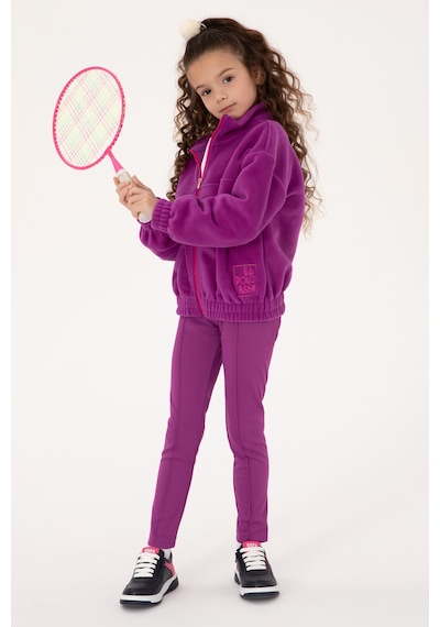 U.s. Polo Assn. Kız Çocuk Menekşe Hırka Örme 50318001-vr037 Menekse