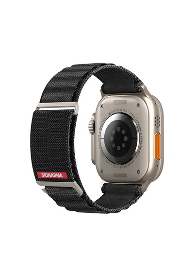 Watch 7 45mm Kordon Skinarma Kobu Hasır Strap Kayış Siyah