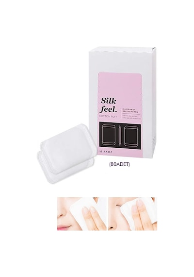 Yumuşak Makyaj Temizleme Pamuğu Silk Puff 80adet Acı Kahverengi